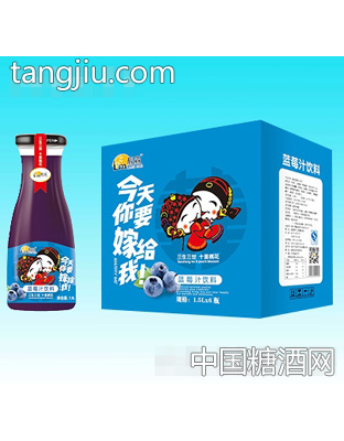 靓淼今天你要嫁给我蓝莓汁饮料1.5Lx6瓶