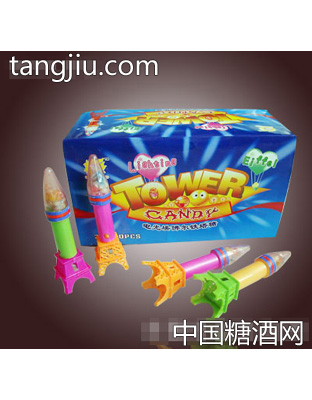 联通玩具糖电光塔糖