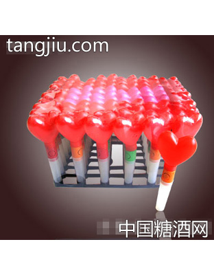 联通玩具糖电光心糖