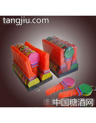 联通玩具糖电光钥匙糖