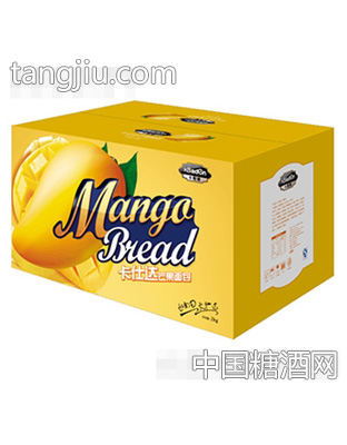 卡斯顿卡仕达芒果面包