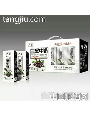 六宝三黑牛奶250mlX12
