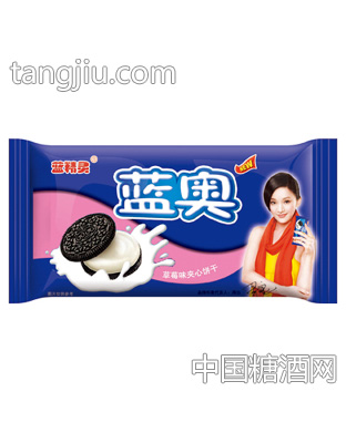 蓝奥草莓味夹心饼干
