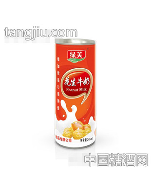 绿芙花生奶铁罐