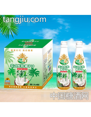 椰果时代泰式鲜榨椰子汁1.25Lx6