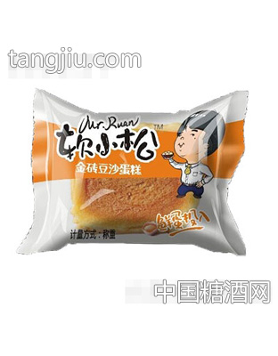 软小松金砖豆沙蛋糕袋装