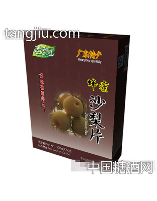 蜂蜜梨片500g包装盒正面