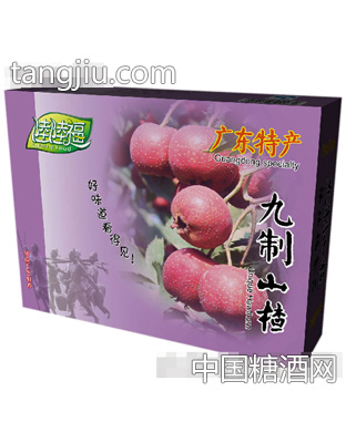 九制山楂500g包装盒背面