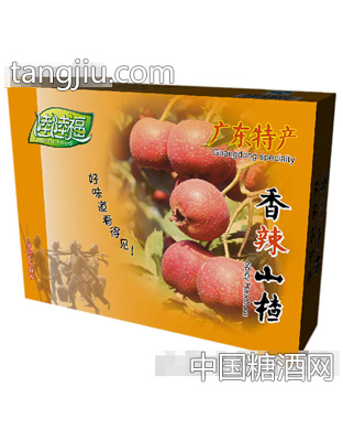 香辣山楂500g包装盒背面