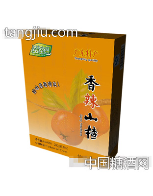 香辣山楂500g包装盒正面