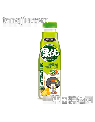 时代之星果优果奶菠萝味600ml