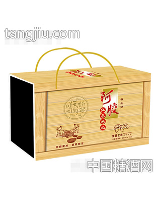 1x12盒阿胶红枣枸杞养生奶（木纹）礼盒