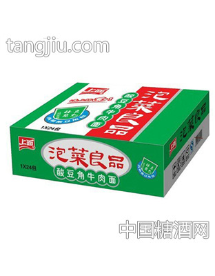1x24包泡菜良品酸豆角牛肉面箱