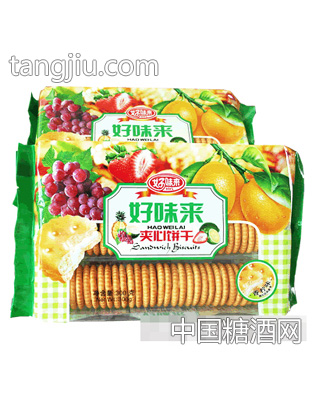 好味来夹心饼干香柠味300g