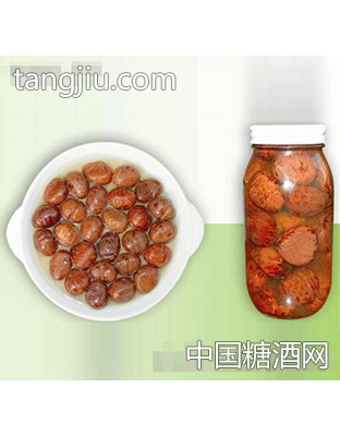 绿润红衣栗甘露煮