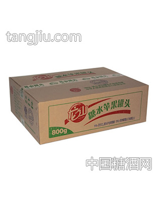 龙山800g糖水苹果罐头（箱）