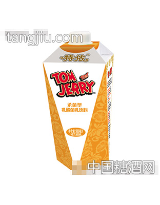 T&J台阶菱型乳酸菌乳饮料橙色