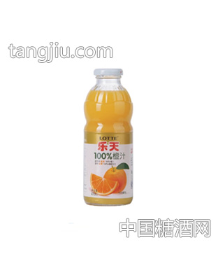 乐天橙汁（玻璃瓶）490ml