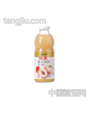 乐天桃汁饮料（玻璃瓶）490ml