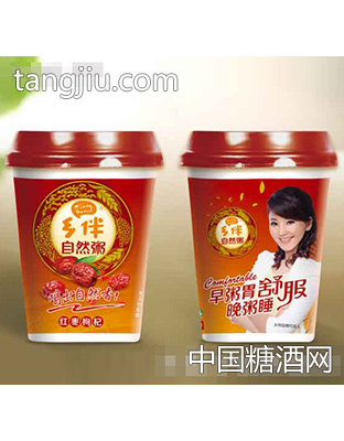 乡伴自然粥红枣味方便杯粥