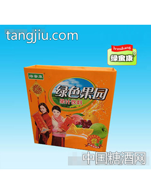 绿蜜康绿色果园果汁饮料橙色箱