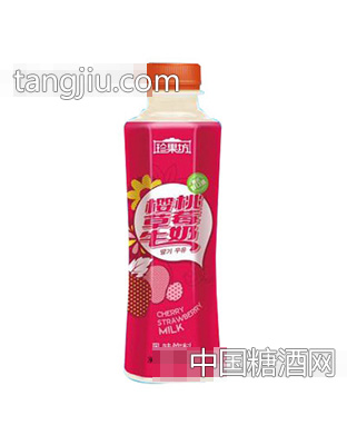 珍果坊樱桃草莓牛奶乳味饮料500ml