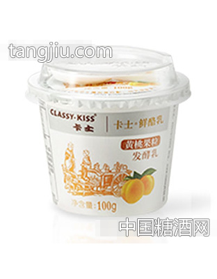 卡士发酵乳果粒鲜酪乳黄桃
