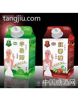 绿之源480ml屋顶盒红枣醋