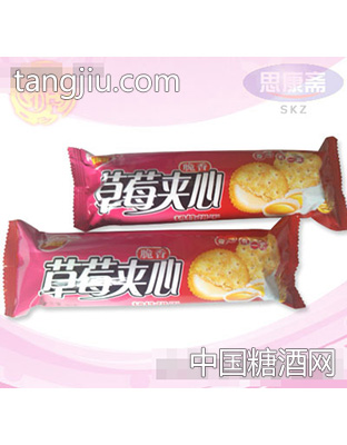 条装草莓夹心饼干