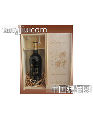 烫金木盒干红
