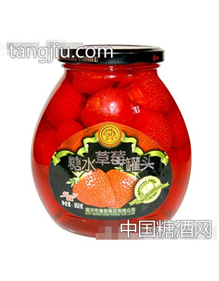 大元宝850g糖水草莓罐头