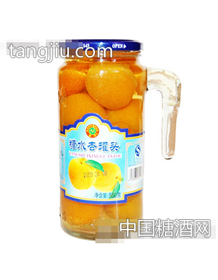 小把杯550g糖水杏罐头