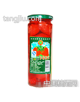 小四棱450g糖水草莓罐头