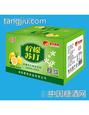 蓝翔柠檬苏打饮料400mlx24瓶