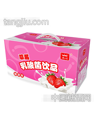 康小乐草莓乳酸菌饮品16杯彩箱