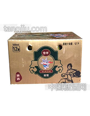 雪仔原浆啤酒500ml（箱）