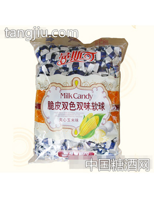 曼斯可脆皮双色双味软球夹心玉米味
