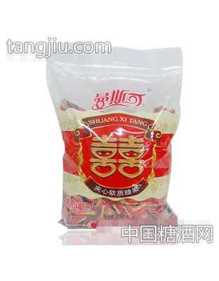 曼斯可囍糖夹心软质糖果