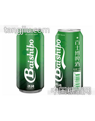 百士博啤酒冰纯罐装