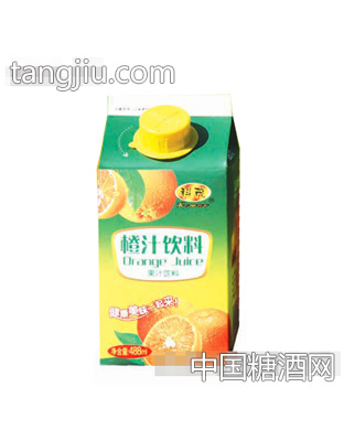 科茂橙汁饮料488ml屋顶盒装