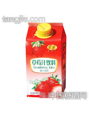 科茂草莓汁饮料488ml屋顶盒装