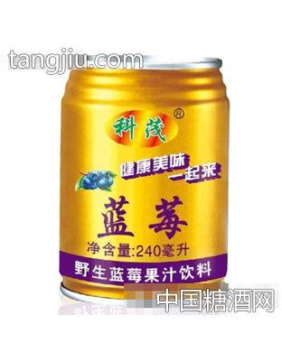 科茂野生蓝莓果汁饮料240ml