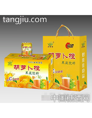 好佳佳胡萝卜橙果蔬饮料