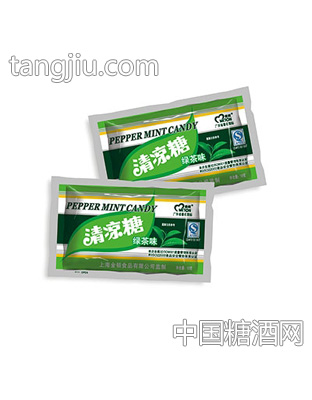 美顿清凉糖绿茶味50包每盒