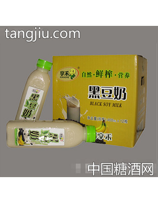 享禾香蕉黑豆奶400mlX12瓶