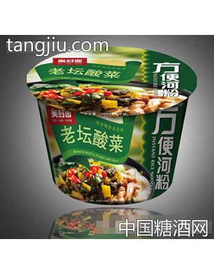 老坛酸菜方便河粉碗装