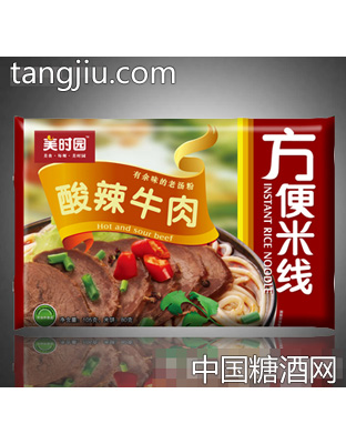 酸辣牛肉方便米线袋装