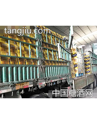 美国保罗啤酒500ml易拉罐装车现场