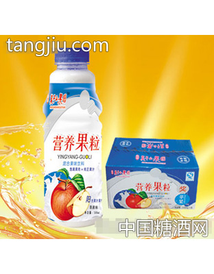 营养果粒苹果味500ml