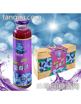 圣蓝庄园果肉蓝莓汁300ml